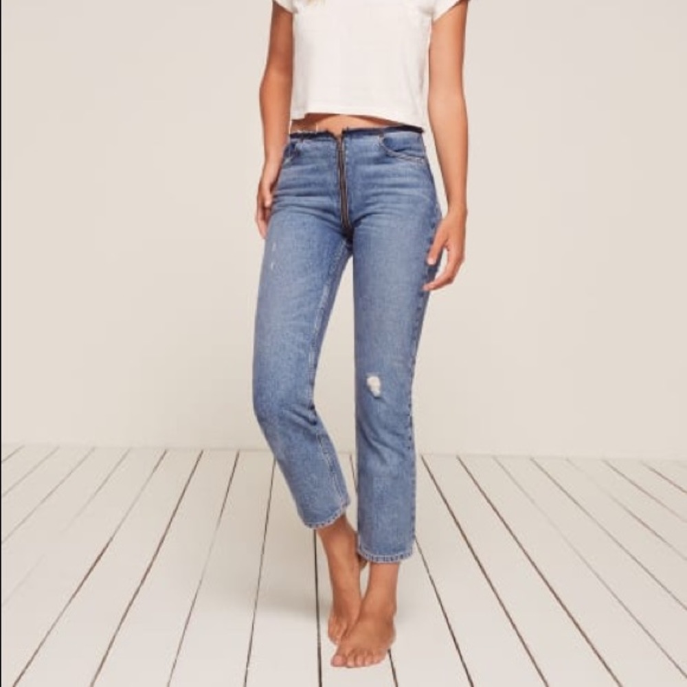 Reformation Zipper Jeans NWOT never worn 25!!